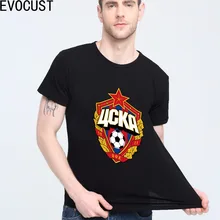 The central cska Moscow Russia LOGO T shirt Top Lycra Cotton Men T shirt New Design