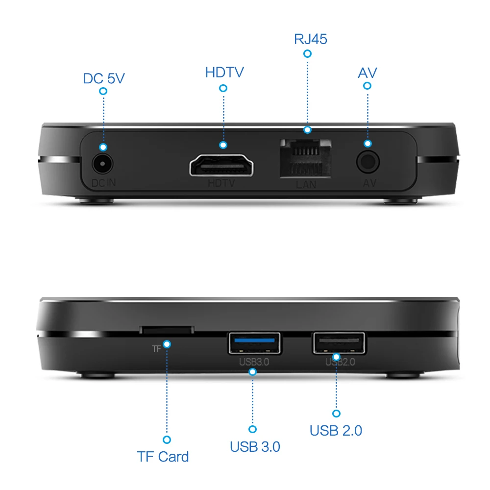 Mecool 2,4 Новая ТВ-приставка VOSEN V1 Amlogic S905X2 Android9.0 ТВ-приставка 2G+ 16G wifi медиаплеер USB Blutooth Smart home телеприставка