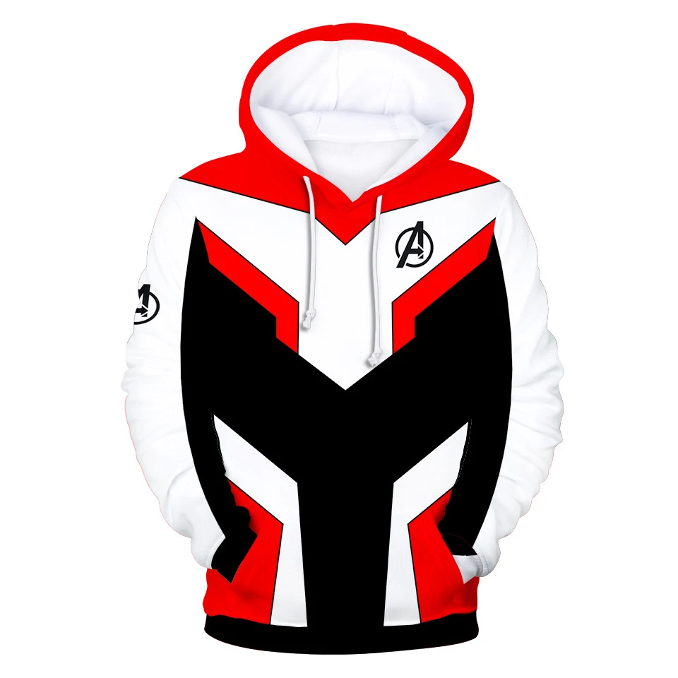 

The Avengers 4 Endgame Quantum Realm Iron Man 3D Printed Hoodie Sweatshirt Hooded Zipper Jacket Men Women Streatwear Pullover