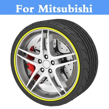

8M Car Rim Wheel Hub Protector Sticker Cover Auto Decal For Mitsubishi Galant i i-MiEV Lancer Cargo Evolution Ralliart Minica