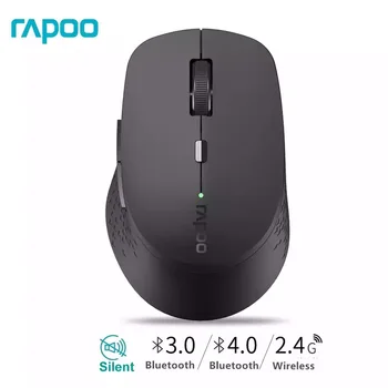 

New Rapoo Multi-mode Silent Wireless Mouse with 1600DPI Bluetooth 3.0/4.0 RF 2.4GHz for Three Devices Connection
