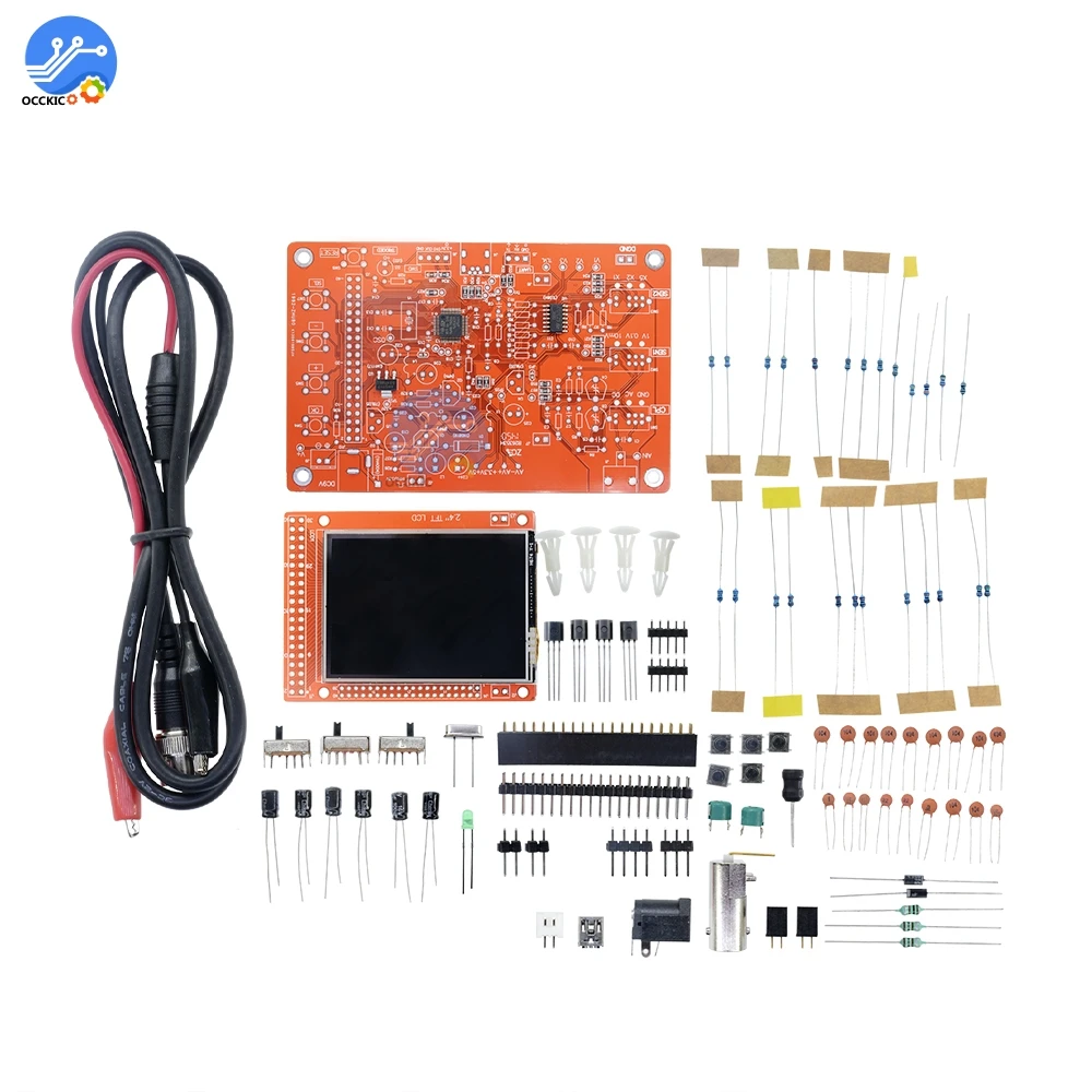 Комплект осциллографа diy части зонда распаянный комплект STM32 200 кГц тестер с открытым исходным кодом цифровой экран USB Ручной