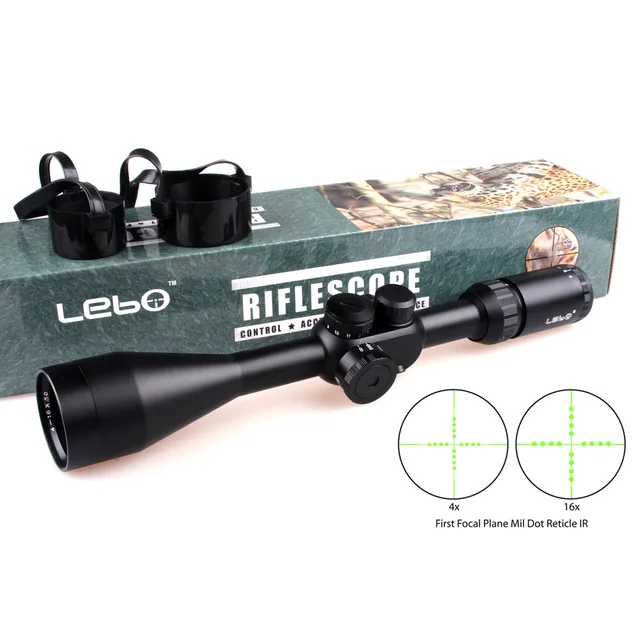 Cheap Tactical LEBO TC 4-16X50 IR First Focal Plane Side Parallax Mil-dot Rifle Hunting Shooting Scopes