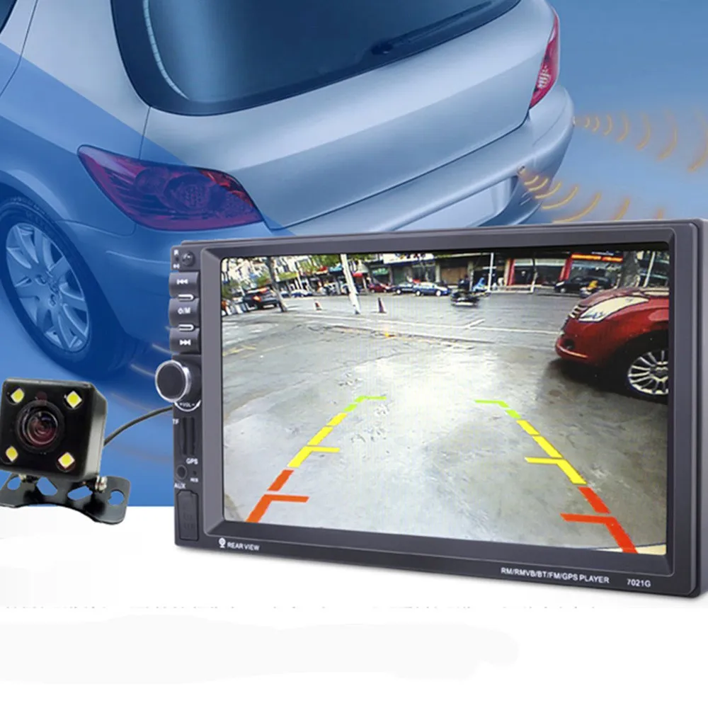 

2019 New Arival Hot For GPS Navigation HD Double 2 DIN Car Stereo MP5 Player Bluetooth Radio In Dash+Cam Dropshipping 3.11