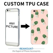 300 шт заказной дизайн DIY прозрачный TPU чехол для iPhone 7 plus 6s 5s 7 6 plus заказной печати чехол для сотового телефона