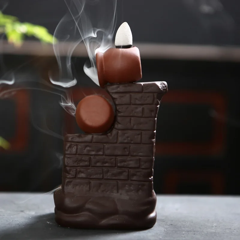 Бесплатная подарочная подставка для благовоний с 20 конусами|incense holder|backflow incense