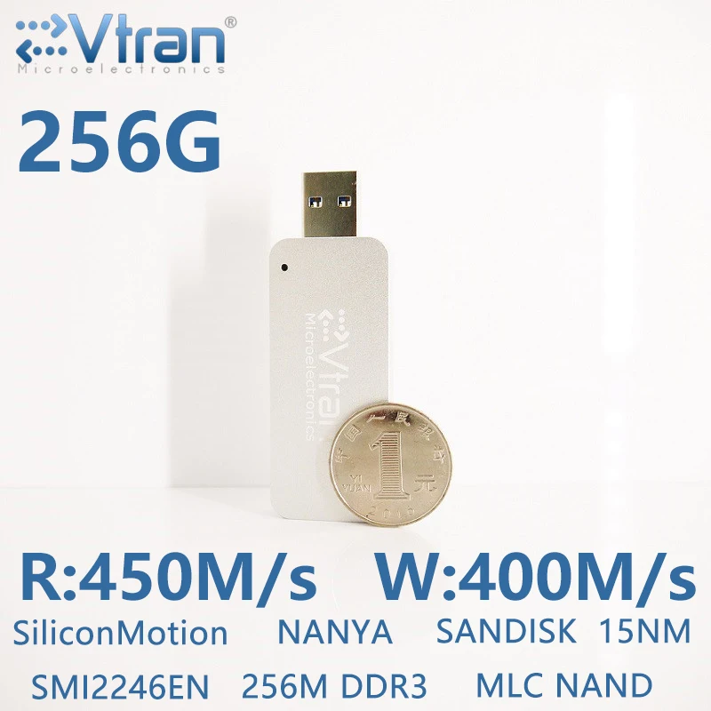 Evtran V26S Read450MB/s Write400MB/s USB3.0 256 г MLC + м DDR3 FlashDisk portablessd из металла Flashdisk | Компьютеры и