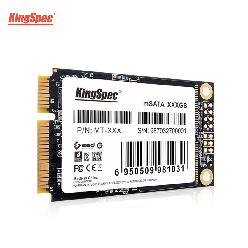 

Hotselling MT-128 KingSpec 32GB 64GB 256GB mSATA SSD 512GB 1TB Mini mSATA Solid State Drive HD Module for Desktops Laptop Server