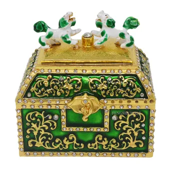 

Fengshui Green Treasure Chest For Growind Money LuckK W3310