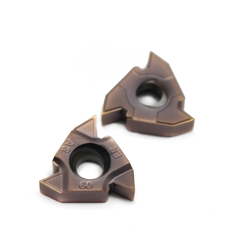 

20PCS 16 ERM AG60 LF6018 Indexable Tungsten Carbide Threading Lathe Inserts For Threaded Lathe Holder