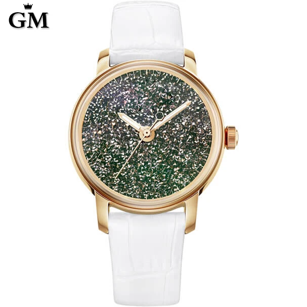 

GM High Quality Original Copy 1:1 Crystal White Watch Multi-Color LOGO Free Package Manufacturers Wholesale