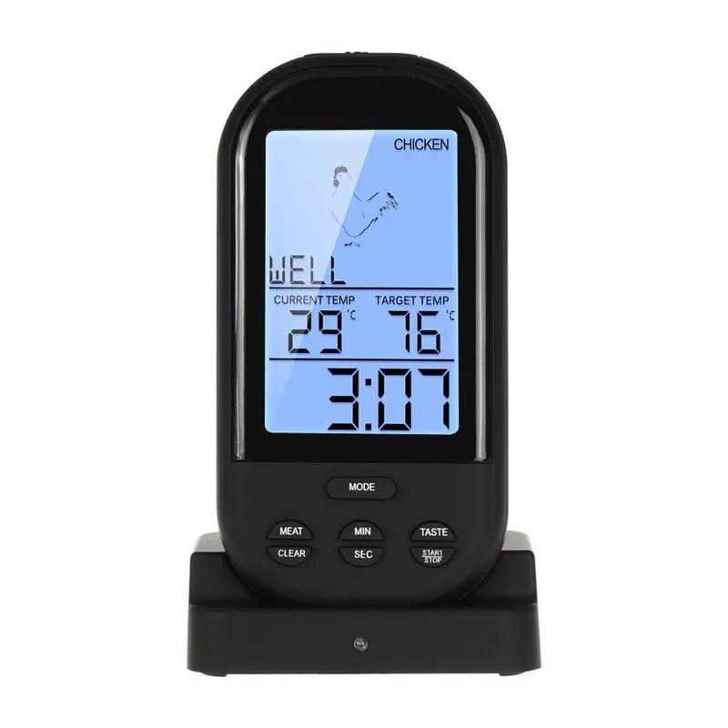

Digital LCD Wireless Remote Kitchen Oven Thermometer Food Cooking Meat BBQ Grill Thermometer