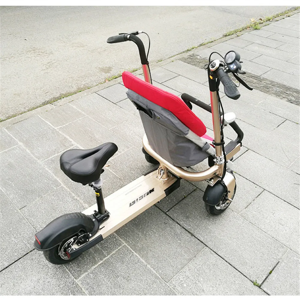 12 Inch Aluminum Alloy Removable Load 160kg Mini 36V 12Ah Electric Family Bicycle Pram Mother and Child Car Stroller15