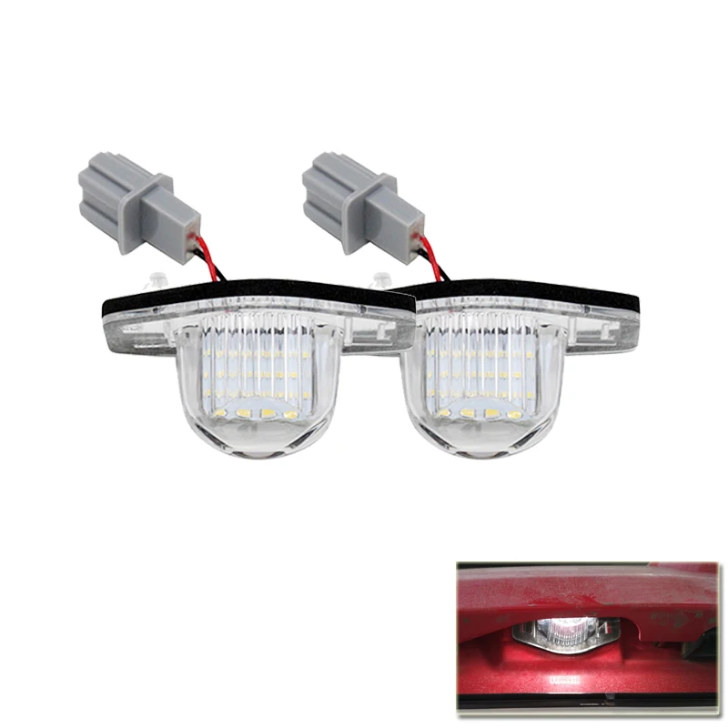 

2PCs Led Number License Plate Light Xenon White CAN-bus For Honda CR-V HR-V FR-V Fit/Jazz Crosstour Odyssey Stream Insight Lamp