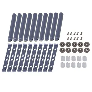 

Grey Push To Open System Damper Buffer for Cabinet Door Drawer Catch Latch with Magnetic Tip Pack of 10