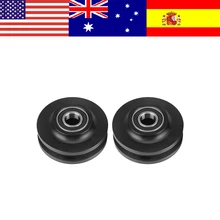 2 шт. раздвижные двери сарая колеса шкафа аппаратные средства шкаф ролика окна шкив дома Применение оконная фурнитура инструмент двери сарая колеса