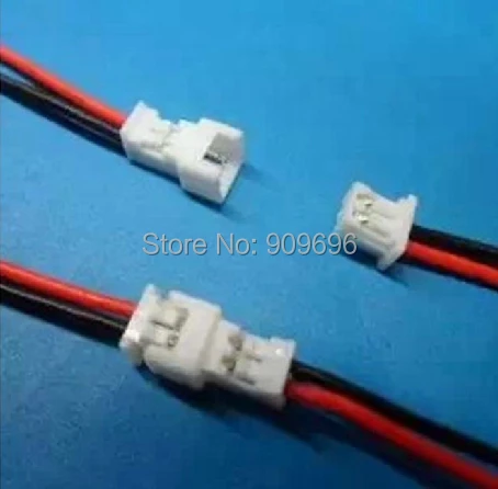 

10pair Micro JST 1.25 2-Pin Connector plug Male Female With Wire Free shipping 1614