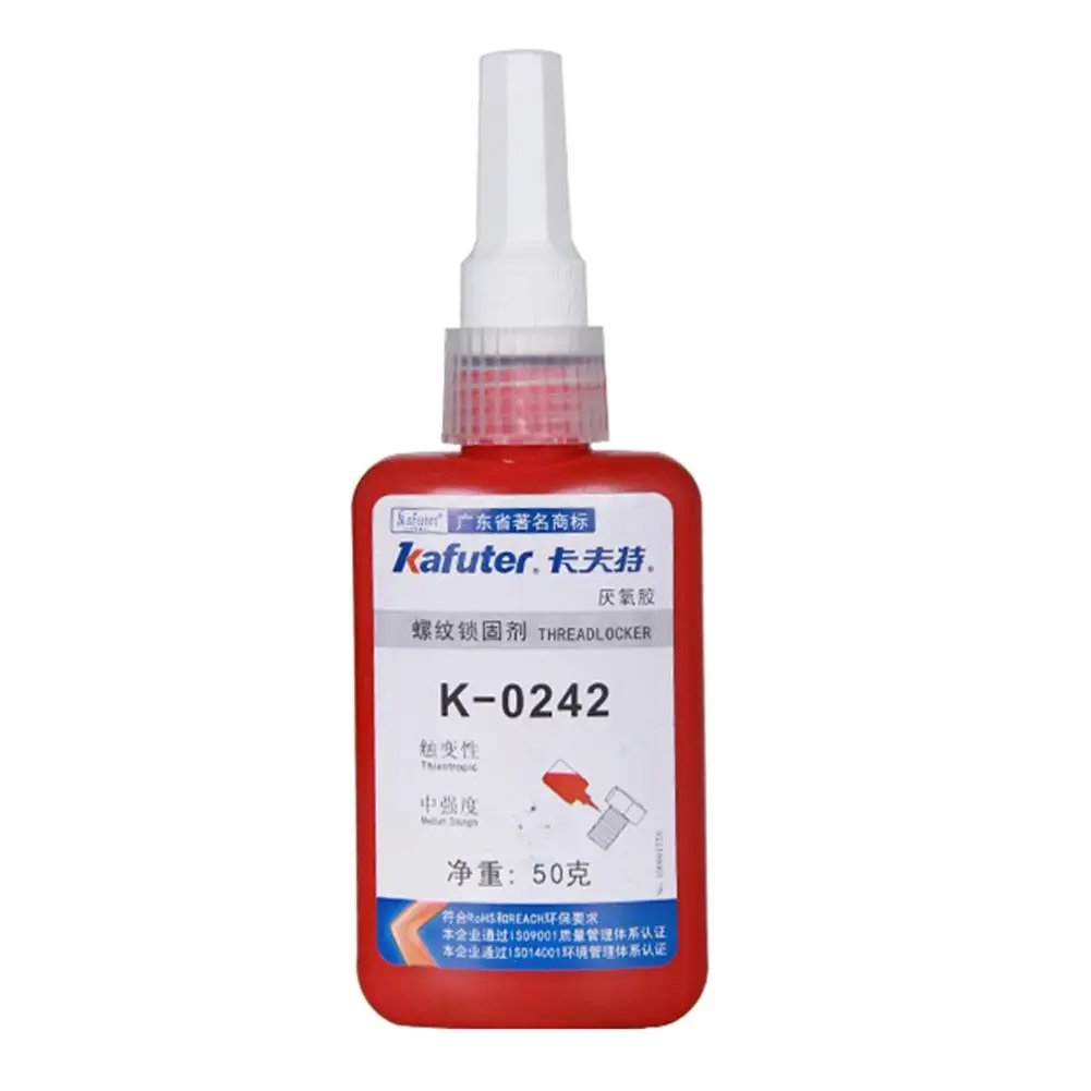 K-0242 50ml Auto Car Blue Liquid Glue Anaerobic Adhesive Sealant Screw Quick Curing Glue Lock Thread Car Accessories