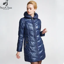 Snowclassic Female Winter Jacket 2016 Very Warm Winter Coats Hooded Jacket Parka Womens Quilted Coat 14392