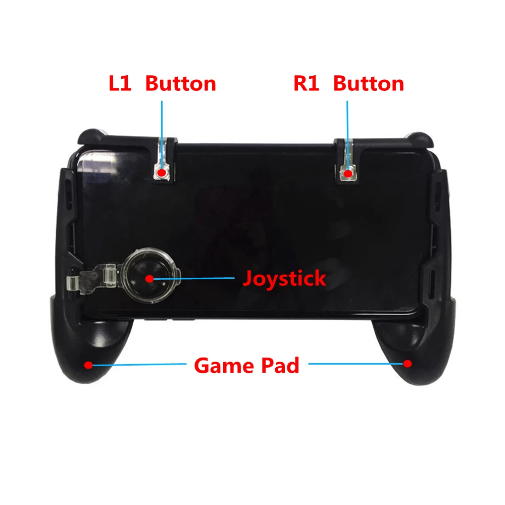 PUGB/PUBG Mobile Gamepad Controller Joystick L1 R1 Triggers Button for Android Phone iPhone Joysticks L1R1 Mobile Game Pad Kit PUGB/PUBG Mobile Gamepad Controller Joystick L1 R1 Triggers Button for Android Phone iPhone Joysticks L1R1 Mobile Game Pad Kit