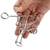 New Magic Metal Ring Puzzle Solution Metal Alloy Brain Games Patience Of Practice Multi-Shaped Intelligence Games Puzzles 1