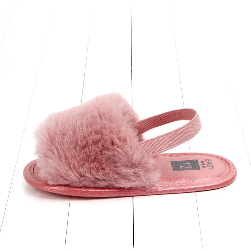 Baby Sandals for Girls Beach Sandals 2019 Summer New Kids Shoes Lovely Plush Toddler Princess Non-slip Crib Slippers Kids Gifts (27)