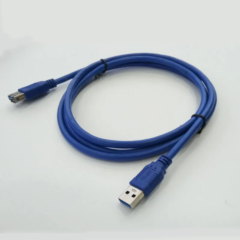 10 шт./лот 1.5 м USB3.0 AM USB AF USB кабель удлинитель USB 3.0 для Беспроводной сетевой карты мышь Клавиатура - Цвет: Синий