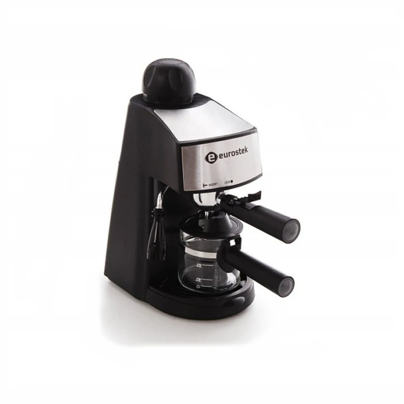 Кофеварка Eurostek ECM-6811 (Мощность 800 Вт, емкость 240 мл, капельная, индикатор уровня воды, приготовление молочной пенки, съёмный поднос)