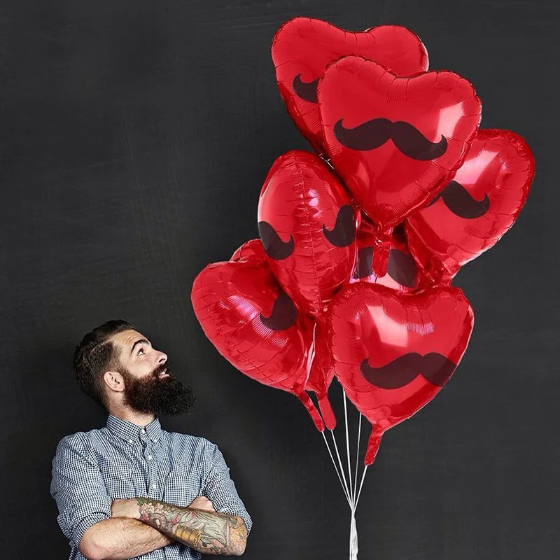 

Moustache shaped Foil Helium Balloons Gentleman Balloon for Wedding birthday Party Decoration adults Bouquet Kids Toys Globos