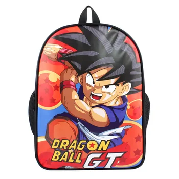 

Anime Dragon Ball PU & Canvas Colorful Laptop Backpack Travel Double-Shoulder Bag School Bag