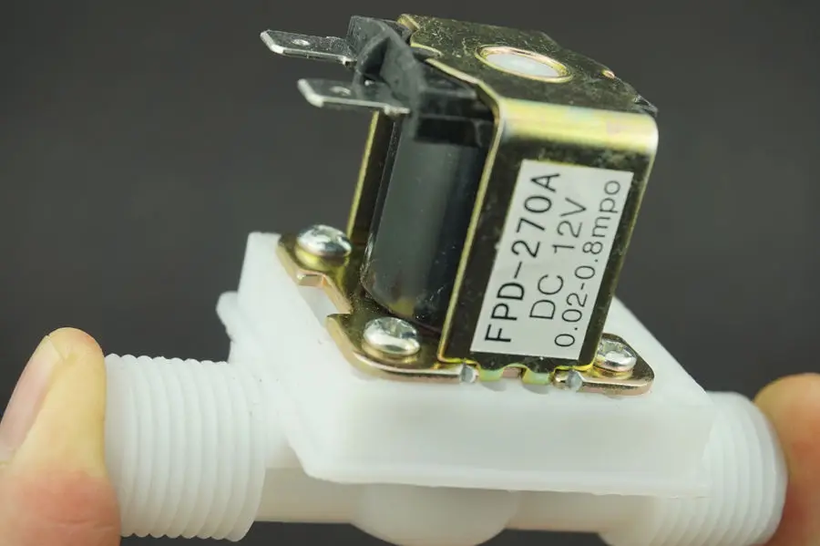 5 шт./лот Пластик электромагнитный клапан, электромагнитный клапан, для питьевой воды, воздуха, быстрое соединение DC12V DC24V или AC220V