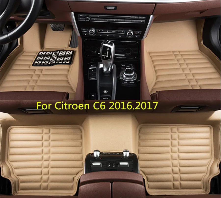 

For Citroen C6 2016.2017 Car Floor Mats Foot Mat Step Mats High Quality Waterproof,convenient,Clean Mats
