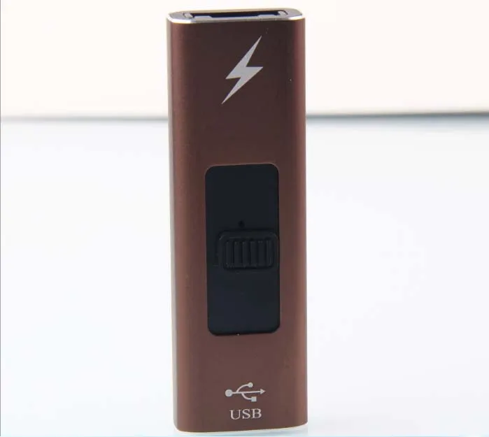 USB электрическая дуговая зажигалка - Цвет: Coffee