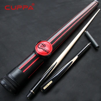 

Excellent Cuppa Snooker Handmade Cue 1/2 Cue Stick With Case Maple Billiard Stick 9.8mm Tip Billiard Cues Snooker Stick Cue Kit