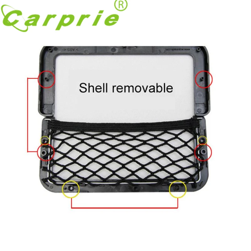 

CARPRIE New Car Universal Resilient Seat Storage Net Bag Holder Pocket Organizer