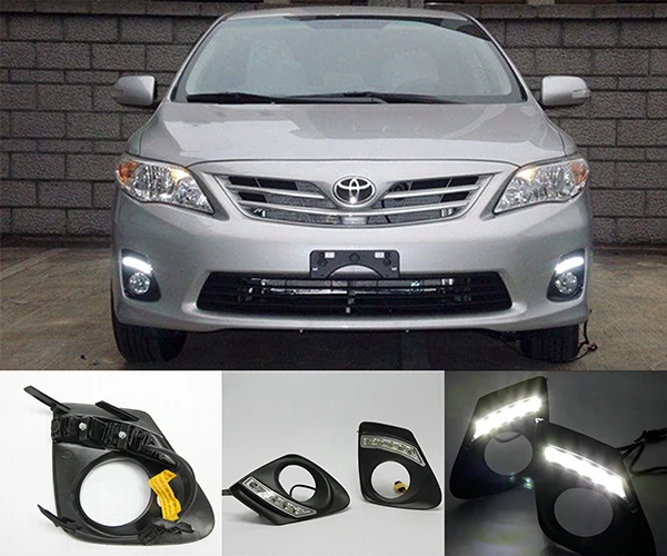 For Toyota Corolla Altis 2011-2013 LED Daytime Running Light DRL Fog Signal Lamp