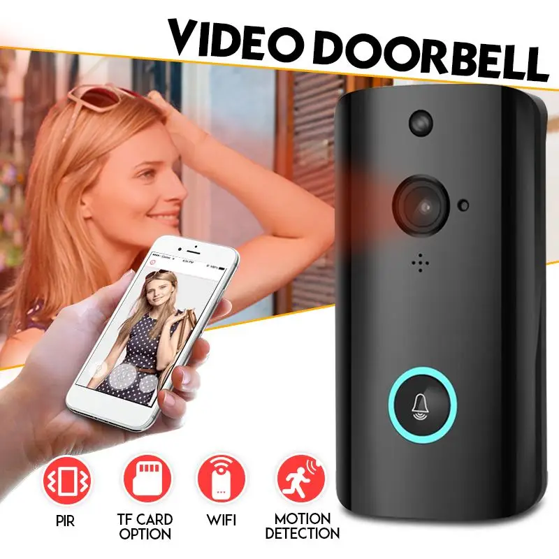 

M9 Smart WiFi Video Doorbell Camera Visual Intercom With Chime Night vision IP Door Bell Wireless Home Security Camera