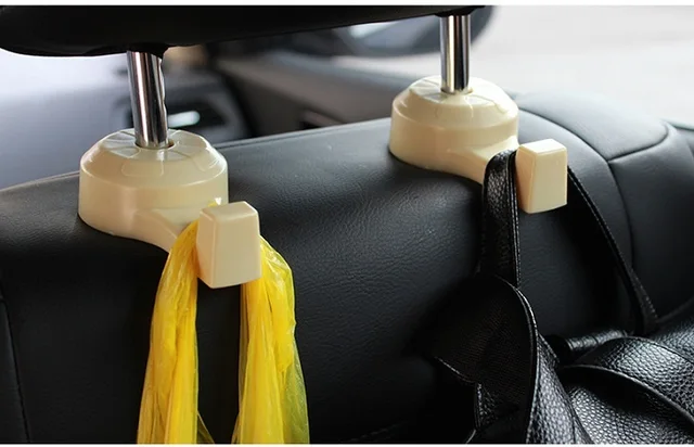 Universal Car Hooks For Clothes Handbags Grocery Bags Convenient Universal Car Hooks For Clothes Handbags Grocery Bags Convenient Headrest Chair Seat Back Rear Storage Holder