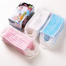 50 шт 2/3 слоев пылезащитный чехол для лица маски против пыли одноразовые хирургические медицинские салонные ушные петли маски со ртом для лица