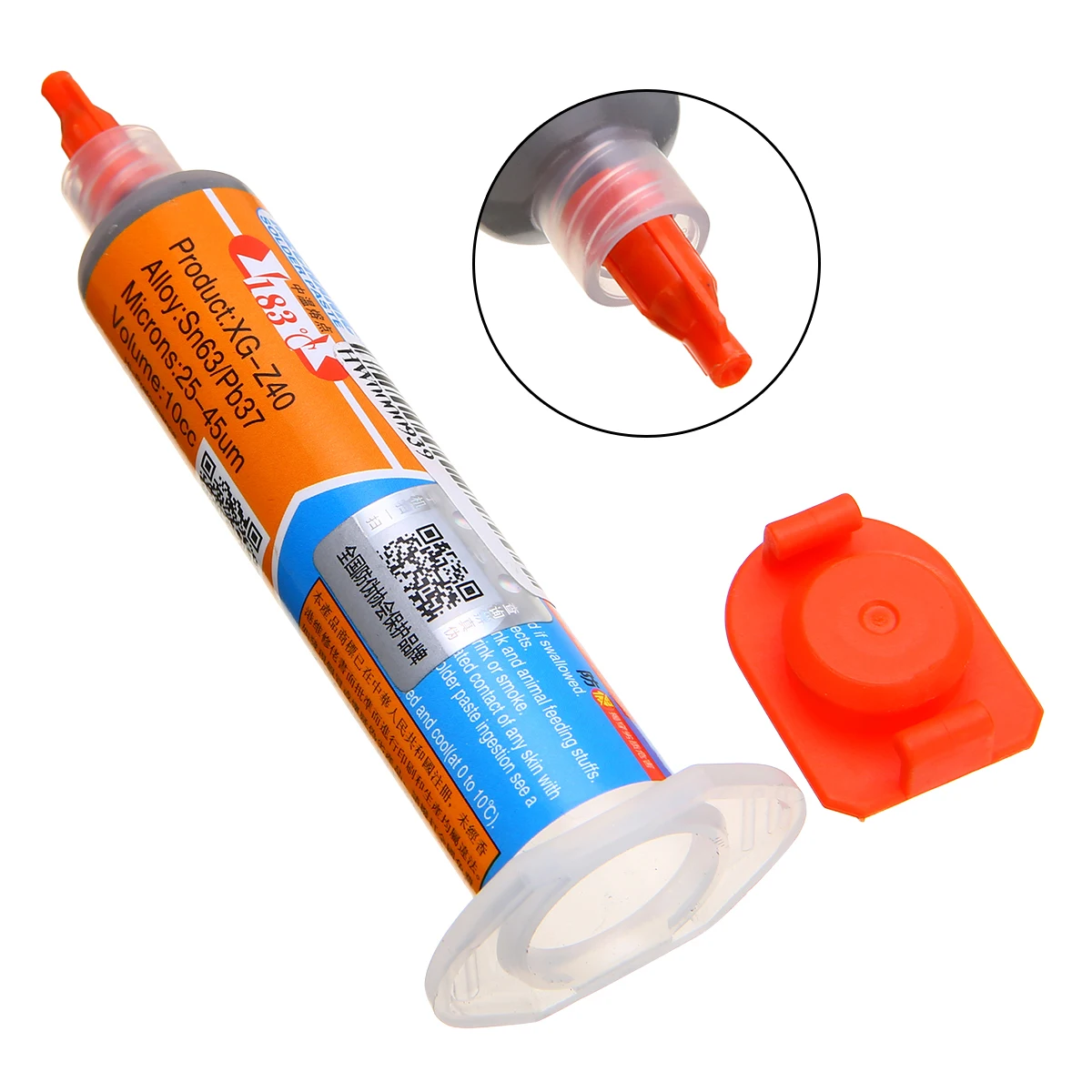 

1pc XG-Z40 10CC Syringe Solder Paste Flux Sn63/Pb37 25-45um Soldering Paste For Mobile Phone Repair Computer Services Industry