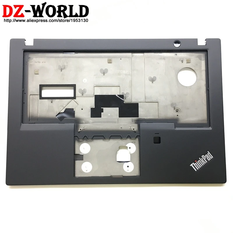 

New Original for ThinkPad T480S Keyboard Bezel Palmrest Cover without Touchpad with Fingerprint Hole 01YN986 AM16Q000G00
