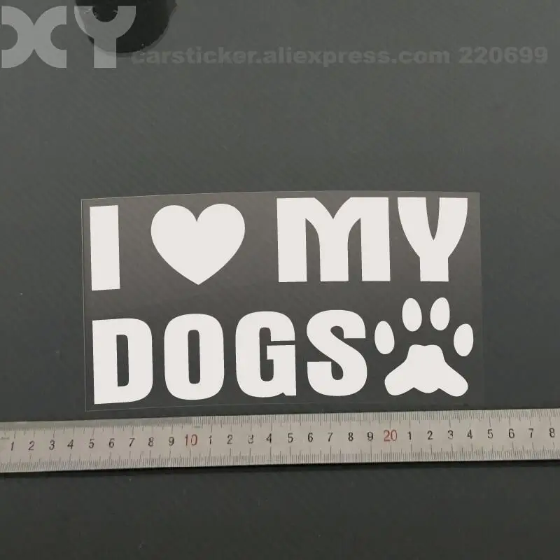I Love My Dogs Vinyl Decal Car Sticker Truck Car Window Bumper Sticker