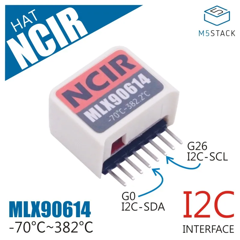 M5StickC ESP32 мини IoT макетная плата Совместимость NCIR HAT(MLX90614) Измерение температуры тела PIR инфракрасный модуль датчика