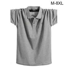 Поло Для мужчин футболки плюс Размеры 5XL 6XL 7XL 8XL футболка Homme летние шорты рукавом За Размеры d Для Мужчин's футболки мужской футболки Camiseta