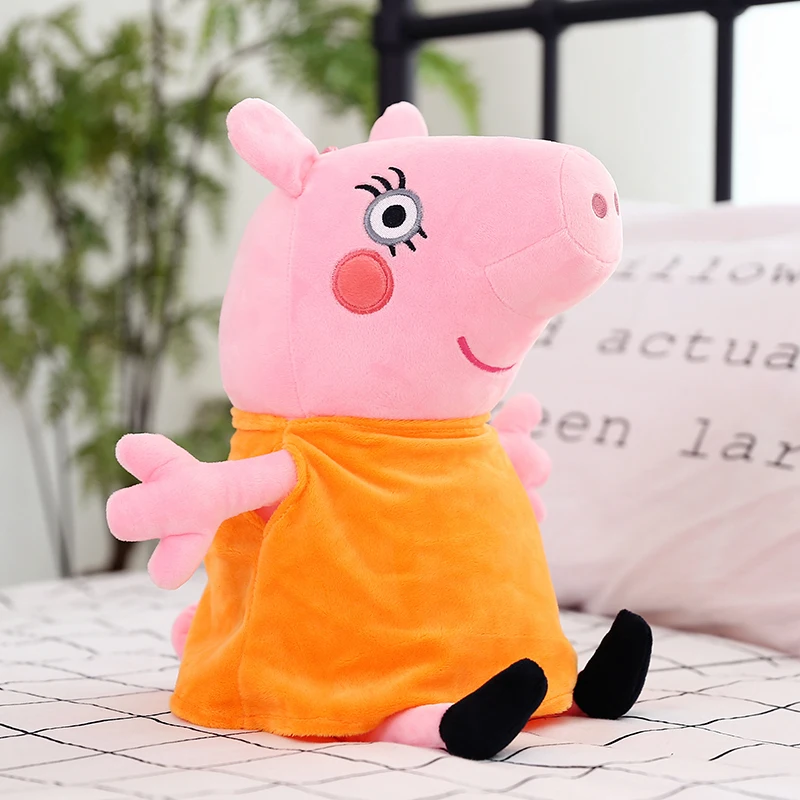 30 см Peppa Pig Семья Джордж папа мама оригинальная Pelucia Мягкая кукла плюшевые