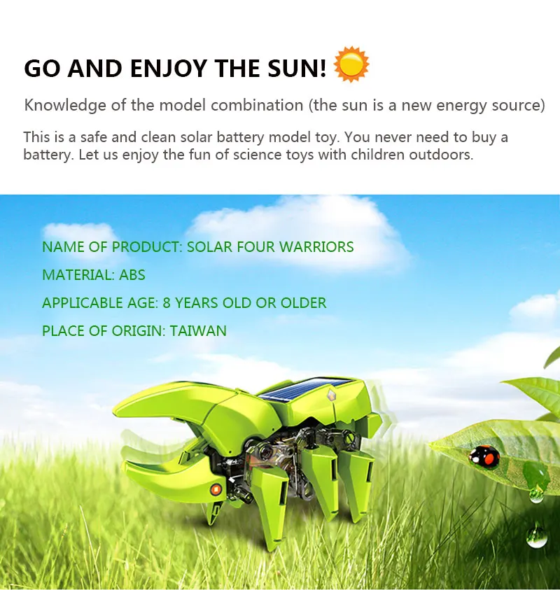 DIY 3-в-1 солнечной энергии Робот детский игрушечный динозавр насекомых сверлильный станок робот-трансформер Панели солнечные Питание
