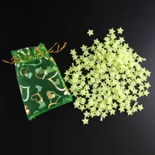 Petites étoiles 3D qui brillent dans la nuit, en plastique Fluorescent, jouets muraux lumineux, décoration pour chambre d'enfant, 180 pièces/paquet