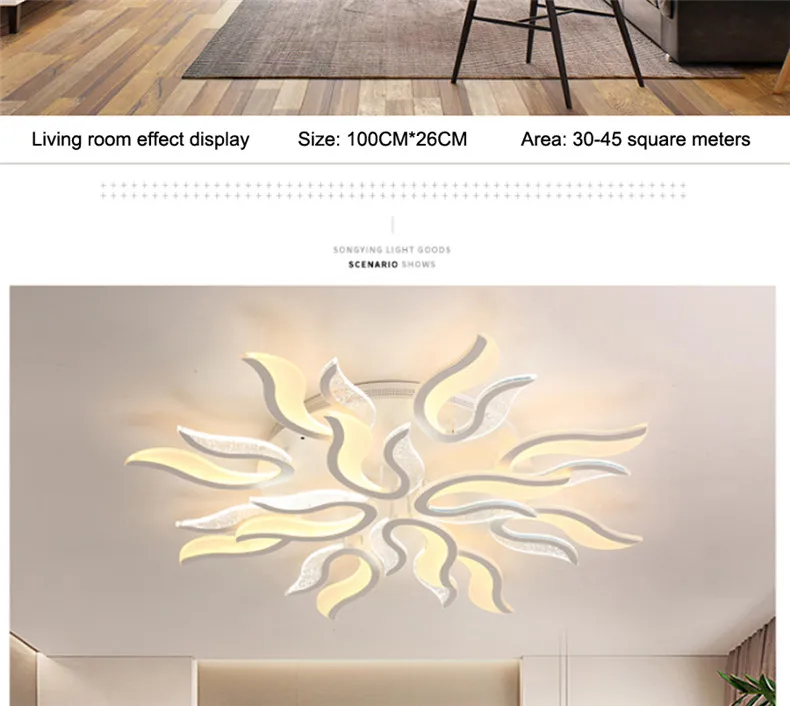 Новые белые светодиодные Современные Люстры, лампы для спальни, гостиной, Светильники для внутреннего освещения, люстры, потолочные светильники