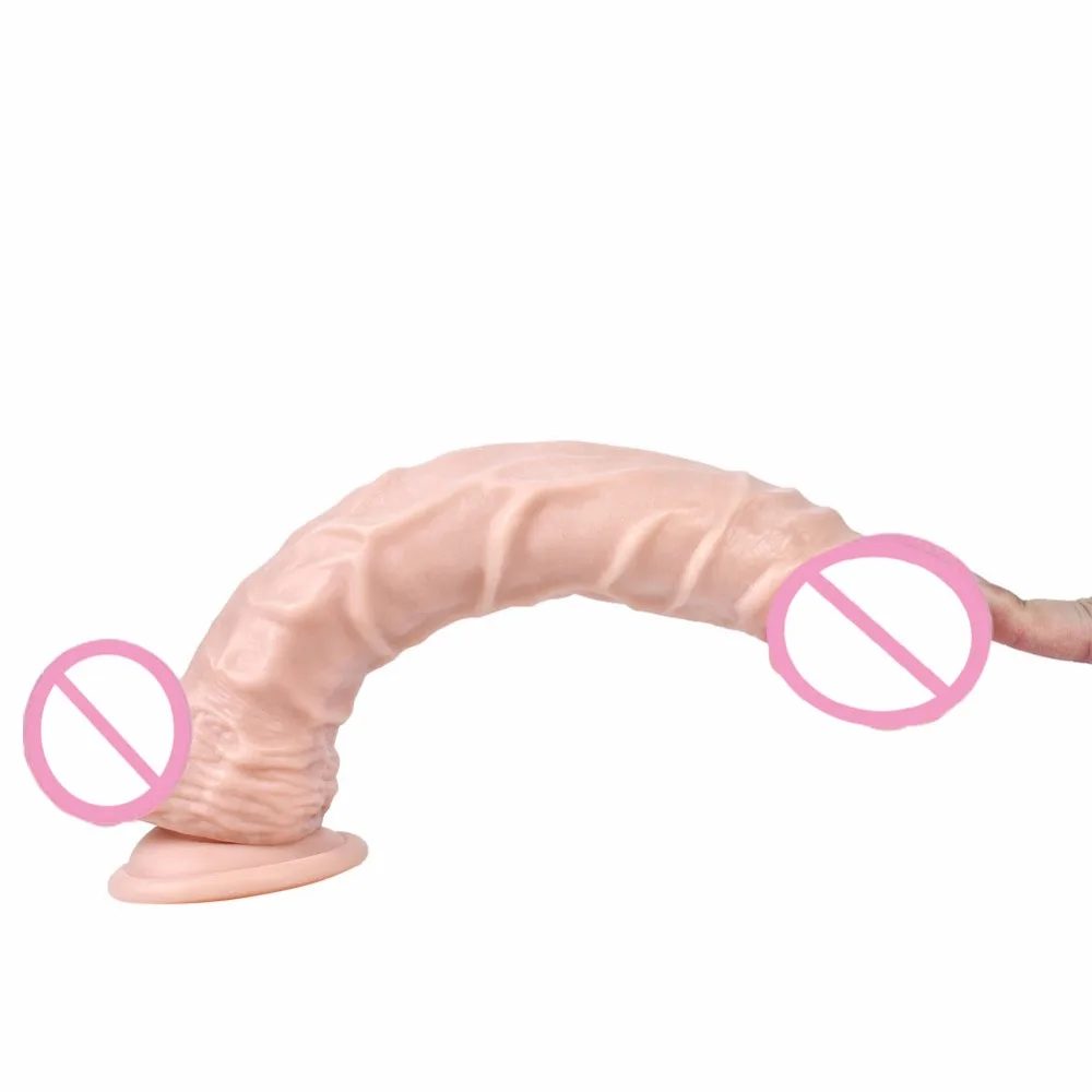 Long Big Dildo Realistic Huge Dildos Suction Cup Dildo Penis Artificial Large Dick Flexible Adult Sex Toys For Woman Penis