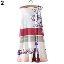 National Printed Summer Style Womens Sleeveless Dresses Cocktail Short Mini Dresses